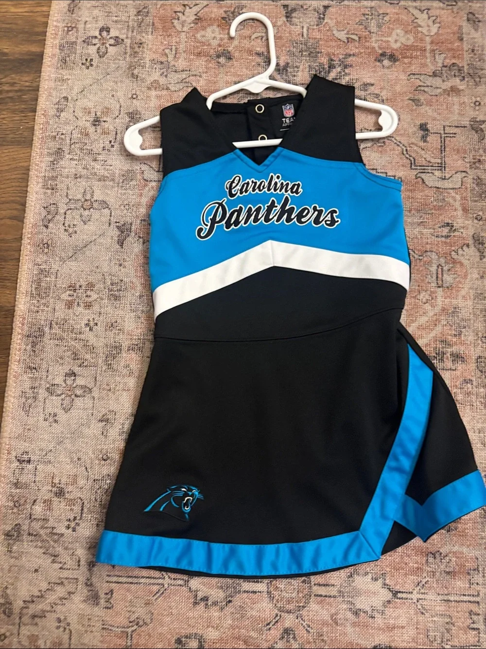 Carolina Panthers Cheer Dress - Black, Blue & White